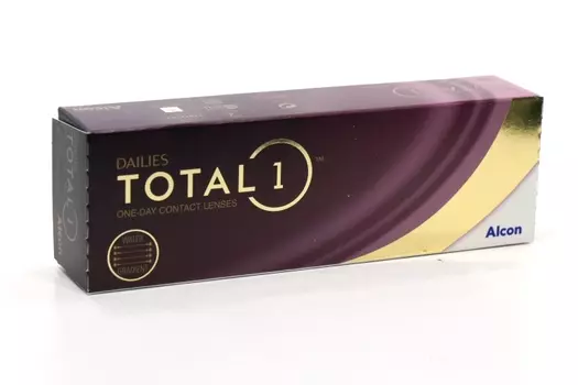 Линзы Alcon Dailies Total1 контактные однодневные (диоптрия -1,0), 30 шт