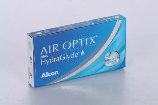 Линзы Алкон Air Optix plus HydraGlyde конт план замены (диоптрия -1,75), 3 шт