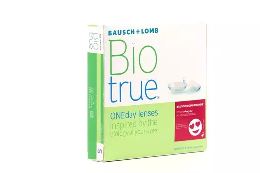 Линзы Bausch+Lomb BioTrue ONEday контактные R 8.6 (диоптрия -4,25), 90 шт
