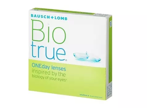 Линзы Bausch+Lomb BioTrue ONEday контактные R 8.6 (диоптрия -4,5), 90 шт