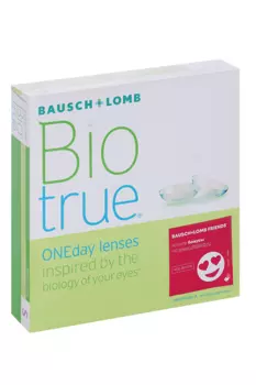 Линзы Bausch+Lomb BioTrue ONEday контактные R 8.6 (диоптрия -0,75), 90 шт