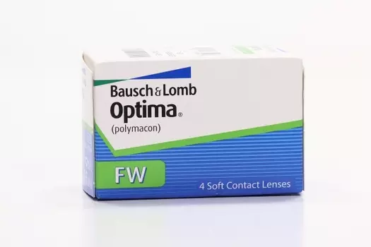 Линзы Bausch+Lomb Optima FW контактные R 8.7 (диоптрия -7,5), 4 шт