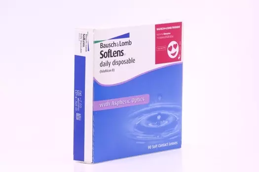 Линзы Bausch+Lomb Soflens Daily Disposable контактные R 8.6 D -7.0, 90 шт