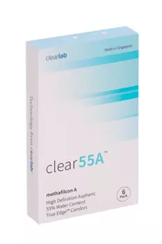 Линзы Clearlab Clear55 А контактные R 8.7 (диоптрия -0,5), 6 шт
