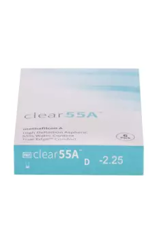 Линзы Clearlab Clear55 А контактные R 8.7 (диоптрия -2,25), 6 шт