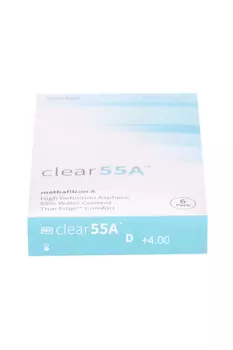 Линзы Clearlab Clear55 А контактные R 8.7 (диоптрия +4,0), 6 шт