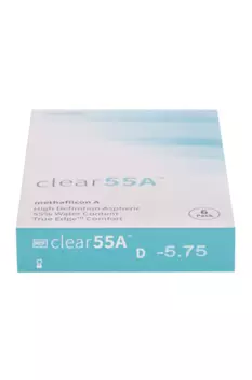 Линзы Clearlab Clear55 А контактные R 8.7 (диоптрия -5,75), 6 шт