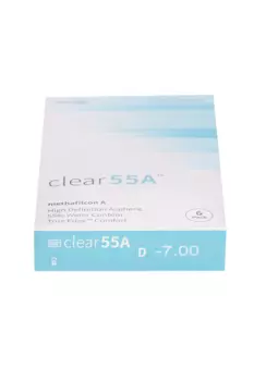 Линзы Clearlab Clear55 А контактные R 8.7 (диоптрия -7,0), 6 шт