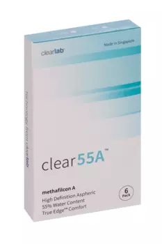 Линзы Clearlab Clear55 А контактные R 8.7 (диоптрия +0,5), 6 шт