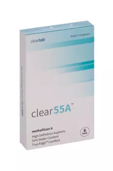 Линзы Clearlab Clear55 А контактные R 8.7 (диоптрия -11,50), 6 шт
