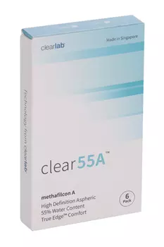 Линзы Clearlab Clear55 А контактные R 8.7 (диоптрия -10,0), 6 шт