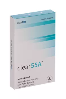 Линзы Clearlab Clear55 А контактные R 8.7 (диоптрия +6,0), 6 шт