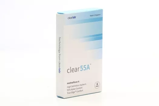Линзы Clearlab Clear55 А контактные R 8.7 (диоптрия -1,50), 6 шт