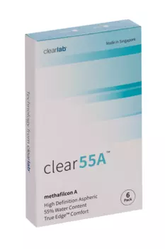 Линзы Clearlab Clear55 А контактные R 8.7 (диоптрия +1,75), 6 шт