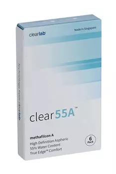 Линзы Clearlab Clear55 А контактные R 8.7 (диоптрия -1,75), 6 шт