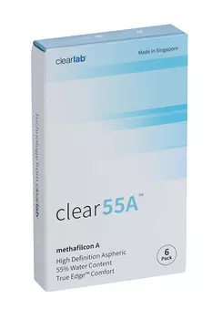 Линзы Clearlab Clear55 А контактные R 8.7 (диоптрия -4,5), 6 шт