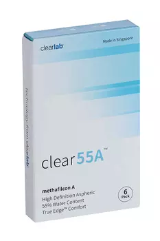 Линзы Clearlab Clear55 А контактные R 8.7 (диоптрия -4,75), 6 шт