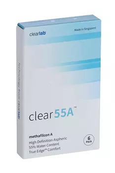 Линзы Clearlab Clear55 А контактные R 8.7 (диоптрия -5,0), 6 шт