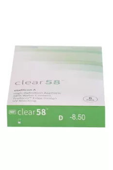 Линзы Clearlab Clear58 контактные R 8.3 (диоптрия -8,5), 6 шт
