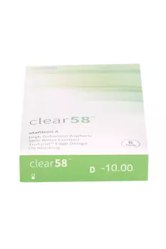 Линзы Clearlab Clear58 контактные R 8.3 (диоптрия -10,0), 6 шт