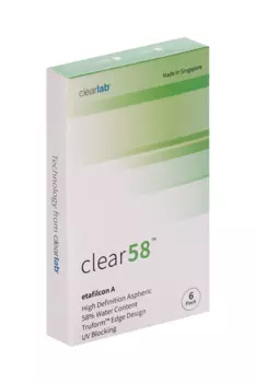Линзы Clearlab Clear58 контактные R 8.3 (диоптрия -1,50), 6 шт