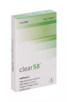 Линзы Clearlab Clear58 контактные R 8.3 (диоптрия -5,75), 6 шт