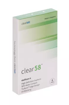 Линзы Clearlab Clear58 контактные R 8.3 (диоптрия -1,75), 6 шт