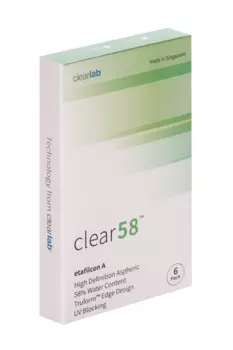 Линзы Clearlab Clear58 контактные R 8.3 (диоптрия -5,0), 6 шт