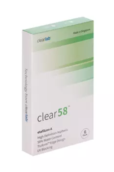 Линзы Clearlab Clear58 контактные R 8.3 (диоптрия -2,00), 6 шт