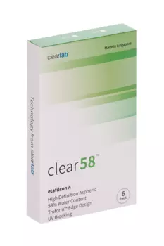 Линзы Clearlab Clear58 контактные R 8.3 (диоптрия -2,50), 6 шт