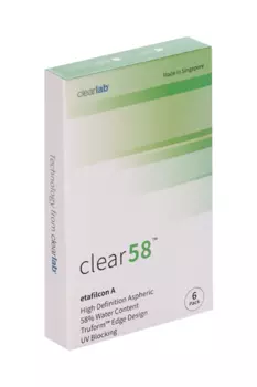 Линзы Clearlab Clear58 контактные R 8.3 (диоптрия -0,75), 6 шт