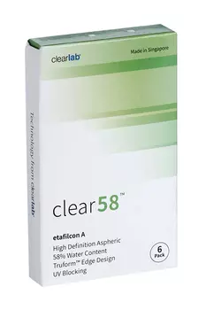 Линзы Clearlab Clear58 контактные R 8.3 (диоптрия -2,75), 6 шт