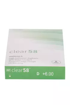 Линзы Clearlab Clear58 контактные R 8.7 (диоптрия +6,0), 6 шт