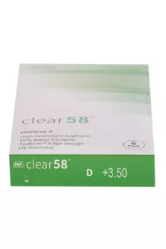 Линзы Clearlab Clear58 контактные R 8.7 (диоптрия +3,5), 6 шт