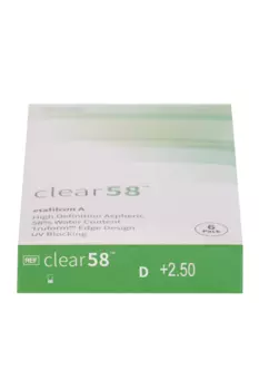 Линзы Clearlab Clear58 контактные R 8.7 (диоптрия +2,5), 6 шт