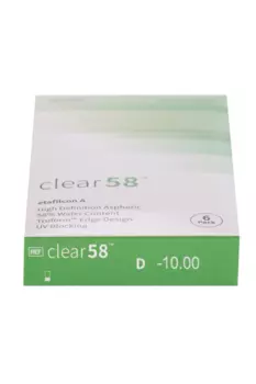 Линзы Clearlab Clear58 контактные R 8.7 (диоптрия -10,0), 6 шт