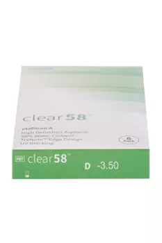 Линзы Clearlab Clear58 контактные R 8.7 (диоптрия -3,5), 6 шт