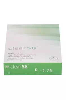 Линзы Clearlab Clear58 контактные R 8.7 (диоптрия -1,75), 6 шт