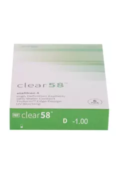 Линзы Clearlab Clear58 контактные R 8.7 (диоптрия -1,0), 6 шт
