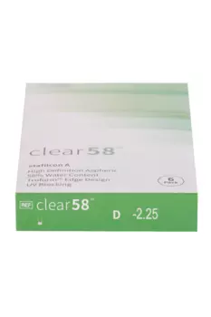 Линзы Clearlab Clear58 контактные R 8.7 (диоптрия -2,25), 6 шт
