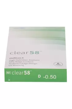Линзы Clearlab Clear58 контактные R 8.7 (диоптрия -0,5), 6 шт