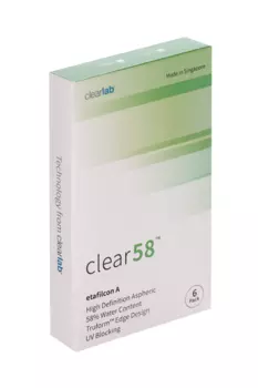 Линзы Clearlab Clear58 контактные R 8.7 (диоптрия +1,25), 6 шт