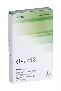 Линзы Clearlab Clear58 контактные R 8.7 (диоптрия -2,50), 6 шт