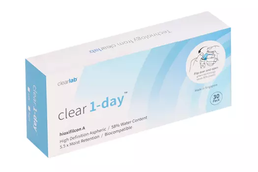 Линзы Clearlab Clear 1-day контактные R 8.7 (диоптрия +2,0), 30 шт