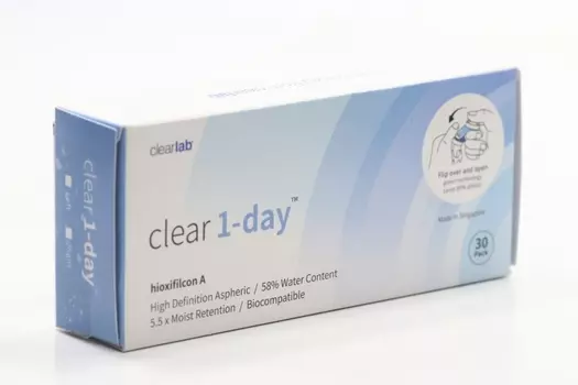 Линзы Clearlab Clear 1-day контактные R 8.7 (диоптрия -2,0), 30 шт