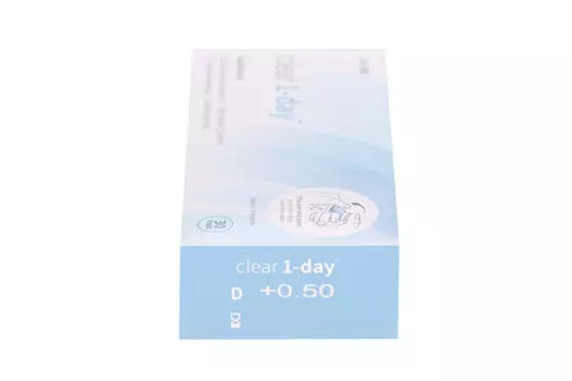 Линзы Clearlab Clear 1-day контактные R 8.7 (диоптрия +0,5), 30 шт