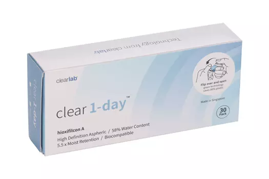 Линзы Clearlab Clear 1-day контактные R 8.8 (диоптрия +5,75), 30 шт