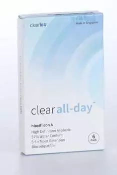 Линзы Clearlab Clear all-day контактные R 8.6 (диоптрия -1,50), 6 шт