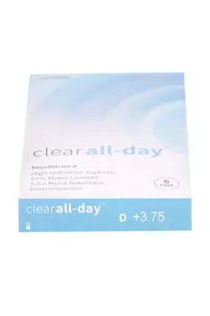 Линзы Clearlab Clear all-day контактные R 8.6 (диоптрия +3,75), 6 шт