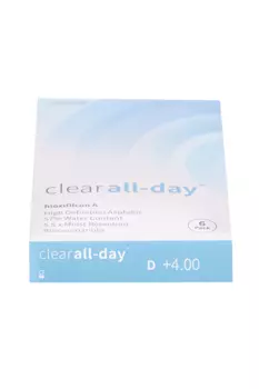 Линзы Clearlab Clear all-day контактные R 8.6 (диоптрия +4,0), 6 шт